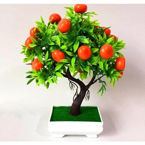 Simulation Orange Tree Artificial Plastic Home Decoration Fake Plant Orange Fruit Tree Lightweight Lifelike