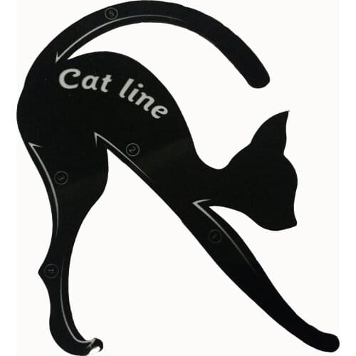 Hot-selling New a pair of cat line card multifunctional eye makeup template Eye shadow and eyeliner makeup tool