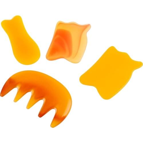 Synthetic resin Guasha Board Massage Tool SPA Therapy GuaSha Massager Antistress Body Care Scraping Board 4 Styles Hot