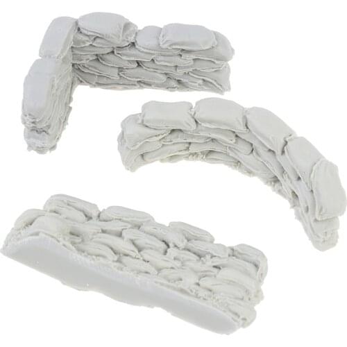 1/35 Scale Resin Model for Sand Table War Game Scenery Accessories Sandbags Wall