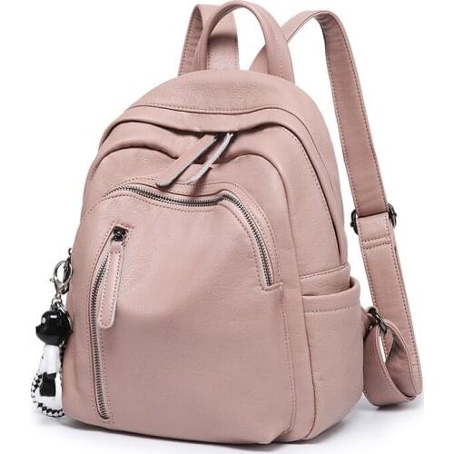 Fashion Backpacks Leather High Quality Shoulder Bags Women Backpack School Bag New Unisex Rucksack Casual Travel Teenager C1779
