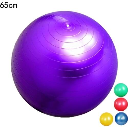 Anti-Burst Yoga Balls Fitness Fitball Yoga Pilates Ball Gym Massage Balance Balls 65cm Proof 5 Colors Training PVC Thicken Bolas