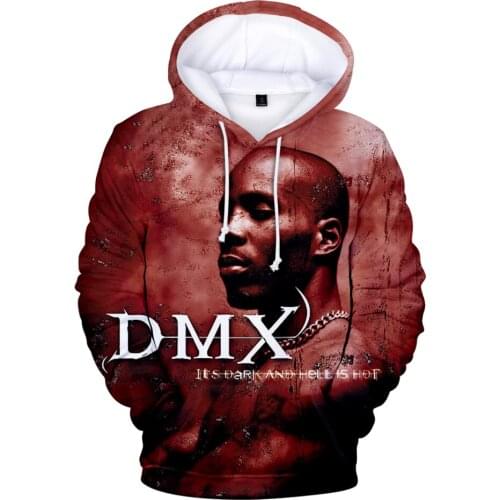 New 3D Printed DMX Hoodie Sweatshirts Men Women Streetwear Rapper Earl Simmons Hip Hop Autumn Hooded Casual Boys Pullovers