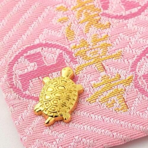 Furnishings Crafts Decoration Golden Tortoise Defensive Fortune Mini Home 2x2cm Money Blessing