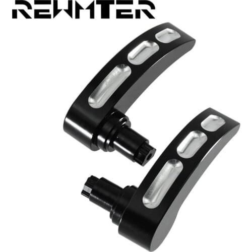 REWMTER Motorcycle CNC Aluminum Handle Race Saddlebag Lid Lifters For Harley Ultra Limited Electra Street 2014-2018
