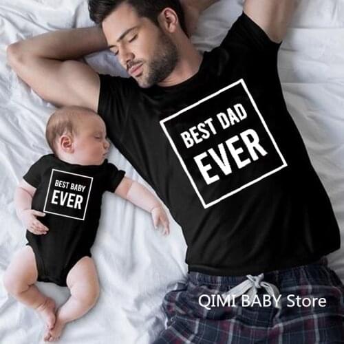 Daddy and Me Shirts Matching Dad Shirts Best Dad Ever Best Baby Ever Fathers Day Shirts Our First Fathers Day Shirts First Tees