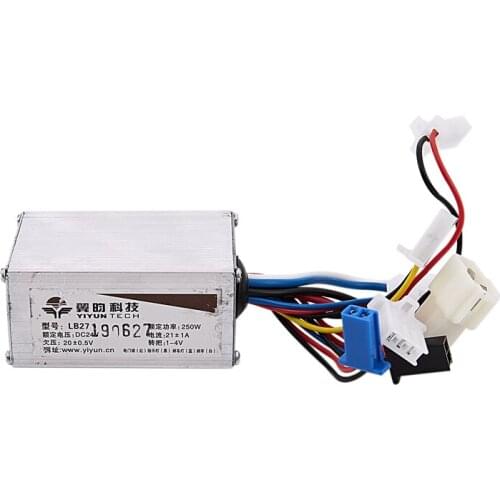 24V 250W DC Electric Bike Motor Brushed Controller Box for Electric Bicycle Scooter E-Bike Accessory