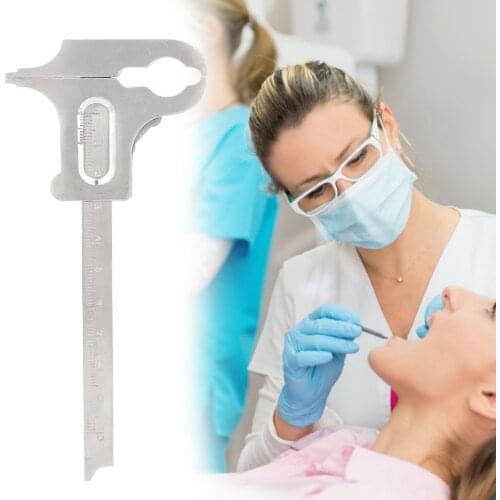 Adult Ultra Precision Stainless Steel Dentist Vernier Caliper Orthodontic Technician Measuring Ruler Measurement Tool For Dental