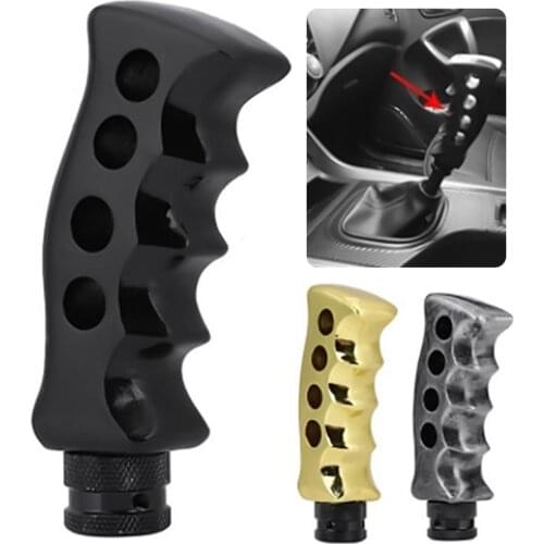 Universal Aluminium Alloy Manual Transmission Gear Stick Shifter Lever Knob Head 2019