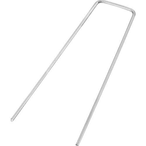 Uxcell U-Shaped Garden Stakes, Galvanized Landscape Staples U Pins Anchor Fence Pegs, 150x40mm(LxW) 3mm Rod Dia Square 30pcs