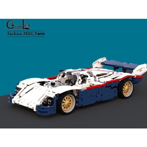 High-Tech MOC-38167 956 Le Mans Racing Mechanical Gear MOC 917K No.23 Building Blocks Bricks Assembled Model Stickers Toys Gifts