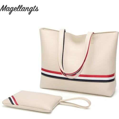 Women purses and handbags woman shopping PU leather bag single shoulder bags big size Shoulder two Bags for womens 2019