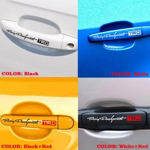 2PCS Car Racing Development Sticker Decals KK Vinyl Car Accessories for Toyota Racing Development 18*3cm