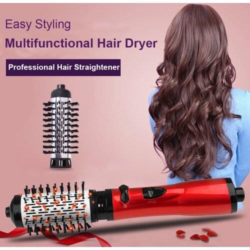 3 In 1 Hair Curler&Straightener Comb One Step Hair Dryer Brush Curl Blowing Hairbrush Hair Dryer And Volumizer Ion Hot Air Brush