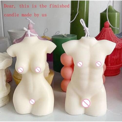 3D Art Body Candle Mold Female Perfume Candle Aromatherapy Silicone Mold Fragrance Candle Making Wax Mould Candle Making Molds
