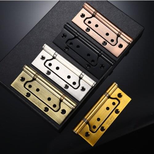 5-Colors Available Durable 304 Stainless Steel Hinge 5 Inch Hinge Wooden Door Heavy Hinge Indoor Off-Axis Hinge