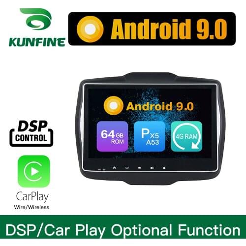 Android 9.0 Octa Core 4GB RAM 64GB Rom Car DVD GPS Multimedia Player Car Stereo Deckless For JEEP Renegade 2016-2017 Radio WIFI