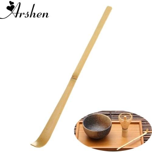 Arshen 18cm Handmade Bamboo Chashaku Matcha Tea Scoop Retro Japanese Green Tea Ceremony Matcha Scoop Tea Sticks Tool