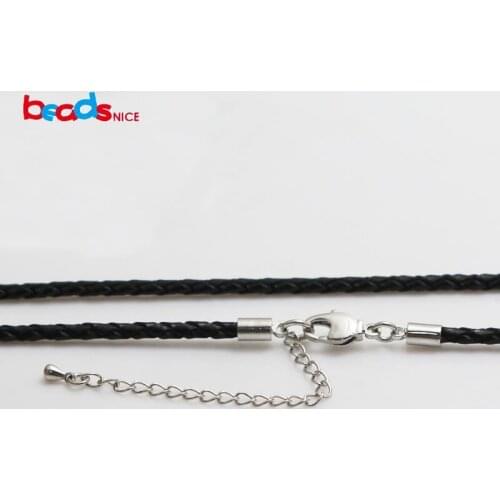 Beadsnice fashion necklaces for women necklaces pendants leather round necklace Jewelry Making Necklace DIY 16-18 inch ID24500