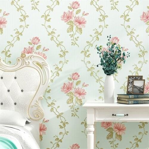 Beibehang Stereo Wallpaper Non - woven Wallpaper Warm Pastoral Bedroom Living Room TV Background Wallpaper papel de parede