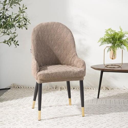 Banquet Table Cover Protective Stool Cover Hotel Chair Cover Modern Elastic Nordic One-piece 2 Kinds Jacquard Fabric Living Room