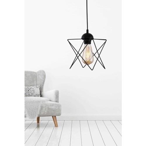 Special Design Zigzag Black Pendant Lamp Chandelier
