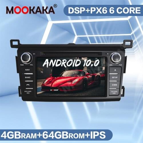 DSP Android 10.0 Car GPS Navigation Multimedia Player For Toyota RAV4 2013 2014-2019 Auto Radio Stereo Head Unit Car DVD Player