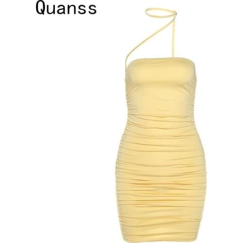 Желтые летние платья FURSDIC China At AliExpress