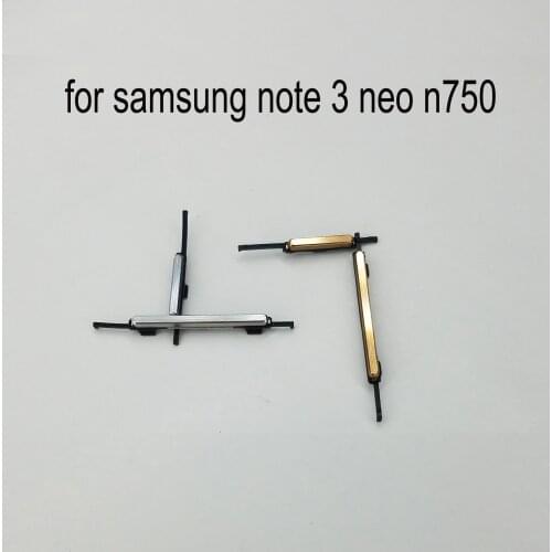 For Samsung Galaxy Note 3 Neo Mini N750 N7502 N7505 Original Phone Housing Frame Volume Power Button On Off Side Key Gold Silver