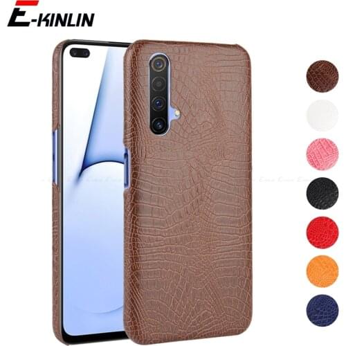 Snake Crocodile Leather Phone Case Back Cover For OPPO Realme Q XT X2 X7 X Lite X50 Pro X50m X3 Super Zoom Hard PC Cases