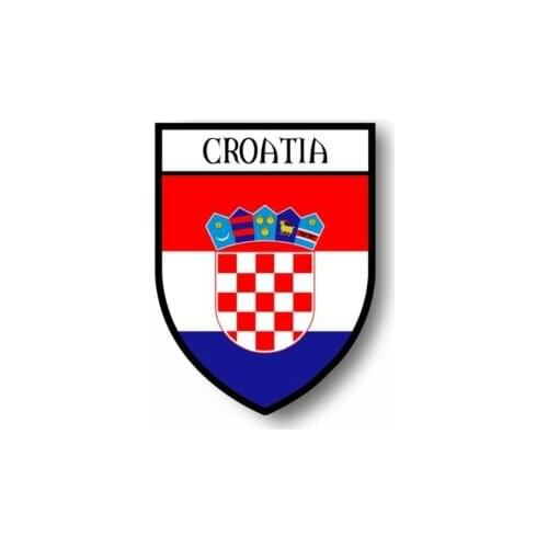 Hot Sell Sticker Car Motorbike Coat of Arms City Flag Croatia Croatian Stickers for Laptops, Office Supplies, Motorcycles, Cars