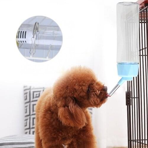 500ml Pet Dog Bird Hamster Outdoor Drinking Water Bowls Dish Feeder Tableware Small Animals Auto Drinker Bottle Hamsters