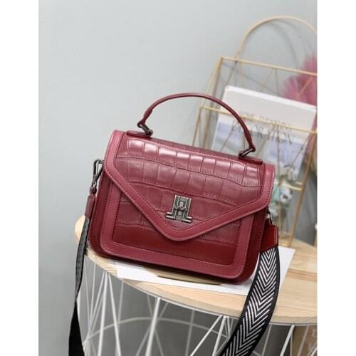 Fashion Pattern Ladies Messenger Bag 2021 Retro Style Womens Handbag Genuine Leather Shoulder Crossbody Bags Tote