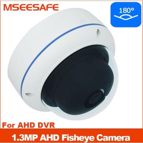 Mseesafe 960P 1080P AHD CCTV Fisheye Wide Angle 180 Degree Security Camera With Traditional Coxial Cable Without IR Leds Elevato