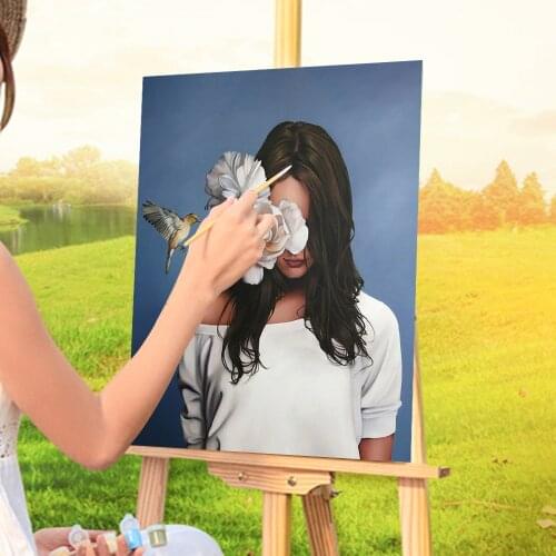 Flower Women DIY Paint By Numbers Complete Kit Oil Paints 50*70 Canvas Painting Handmade For Adults For Drawing Handiwork