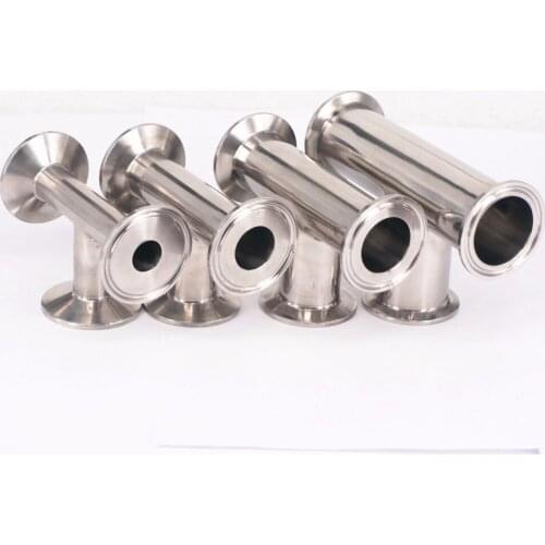 Ferrule O/D 50.5/64/77.5/89/106/119mm Tri Clamp Equal Tee 304 Stainless Steel Sanitary Ferrule Pipe Fitting Brew Beer