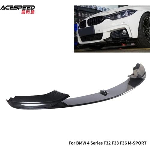 Front Bumper Lip For BMW 4 Series F32 F33 F36 M-SPORT M-TECH 2014-2020 Deflector Lips Splitter Diffuser Body Kit Spoiler