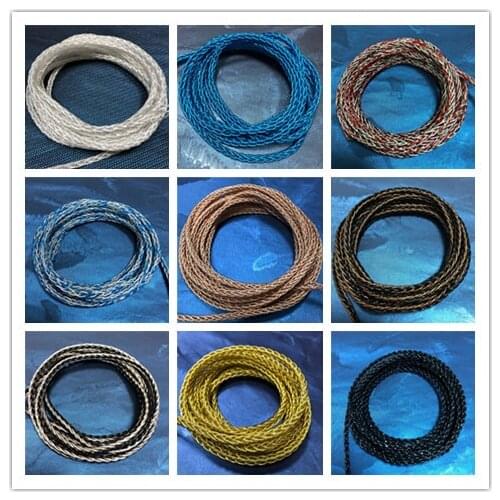 Diy earphone wire 8 share 2meters 200core (15 colors can choose)