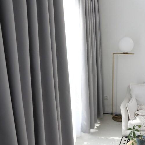 Direct High-Precision Curtain Silk-like Window Shade Cloth Can Be Customized Bedroom Living Room Curtain