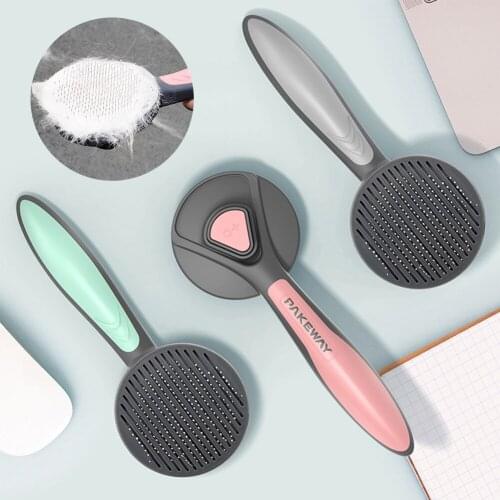 Pet Comb for Dogs Cat Grooming Toll Automatic Hair Brush Remover Pet Cat Hair Shedding Comb Dog Beauty Cleaning Comb Pet Product