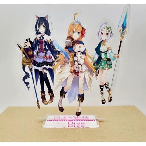 Anime Princess Connect! Re:Dive Acrylic Stand Figure Pecorine Kokoro Kyaru Desktop Decoration Collection Model Toy Gifts