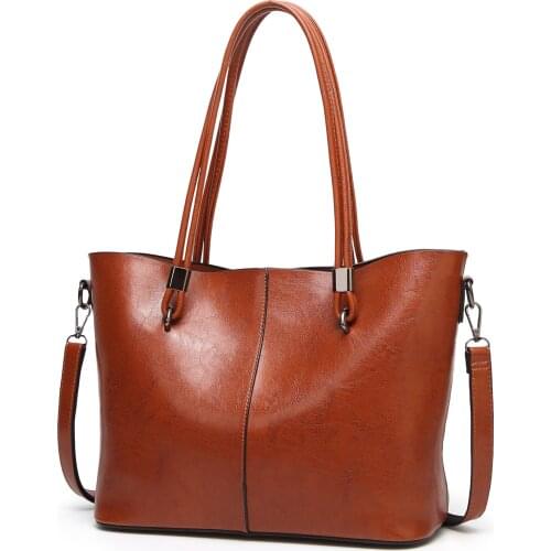 Bolso Mujer Negro 2020 Fashion Hobos Women Bag Ladies Brand Leather Handbags Spring Casual Tote Bag Big Shoulder Bags For Woman