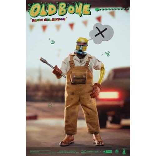 In Stock 1/12 Scale Desperate Gas Station Series Iron Head and Old Bone DGS PES021Coal Plant Black Dog For Collections