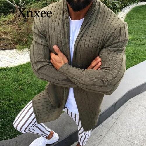 Xnxee Mens Wool Cardigans