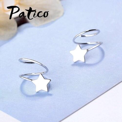 Factory Cheap Price Star Earrings For Women 925 Sterling Silver Birthday Party Christmas Gift Jewelry Accessory Earrings