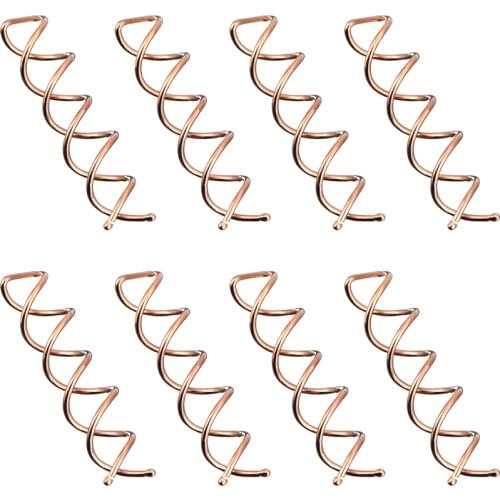 10pcs/lot Gold Silver color Black Rose Gold Women Hair Clip Bobby Pin Hairs Styling Spiral Spin Screw Twist Barrette