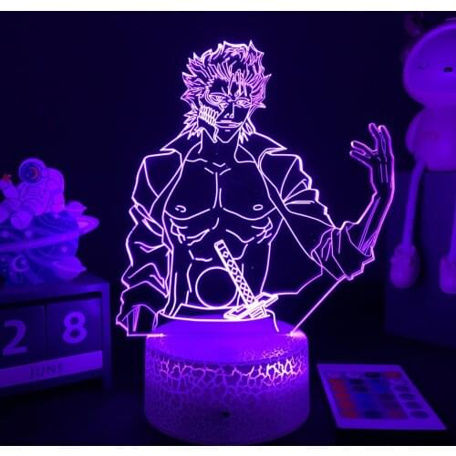 3D Anime Lamp Bleah Led Night Light Grimmjow Jaegerjaquez Figure Bedside Lamp for Bedroom Decor Child Kids Birthday Gift