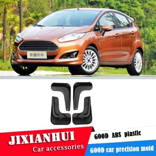 For FORD Fiesta 2009-2016 Mudflaps Splash Guards Front With the color and rear Mud Flap Mudguards Fender Modified special
