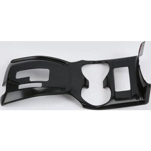 For Nissan X-Trail 2017 1PC High Quality Carbon Fiber ABS Chrome Car Water Cup Cover Trim Car Styling Accessories