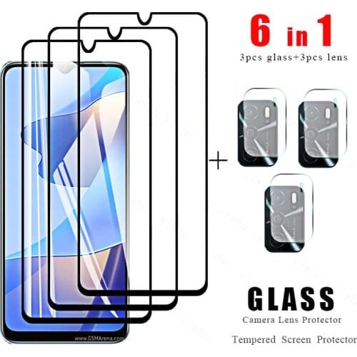 For Oppo A16 Full Cover Tempered Glass for Oppo A53s 5G A95 5G A94 5G A35 A54 5G A74 5G A74 A54 Screen Protective Camera Lens